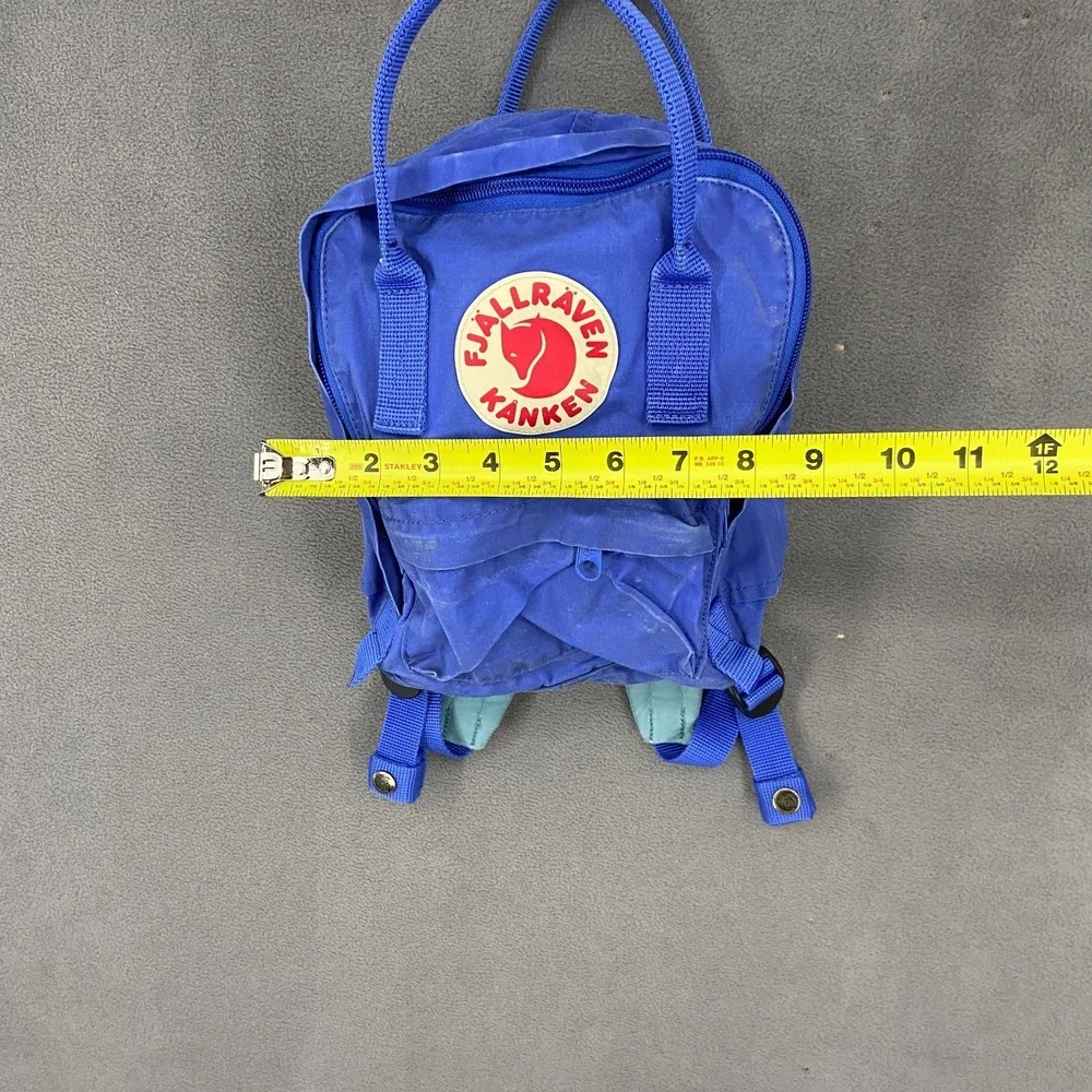 Fjallraven Kanken Mini Backpack Unisex Blue Outdoor Water Resistant Quick Drying